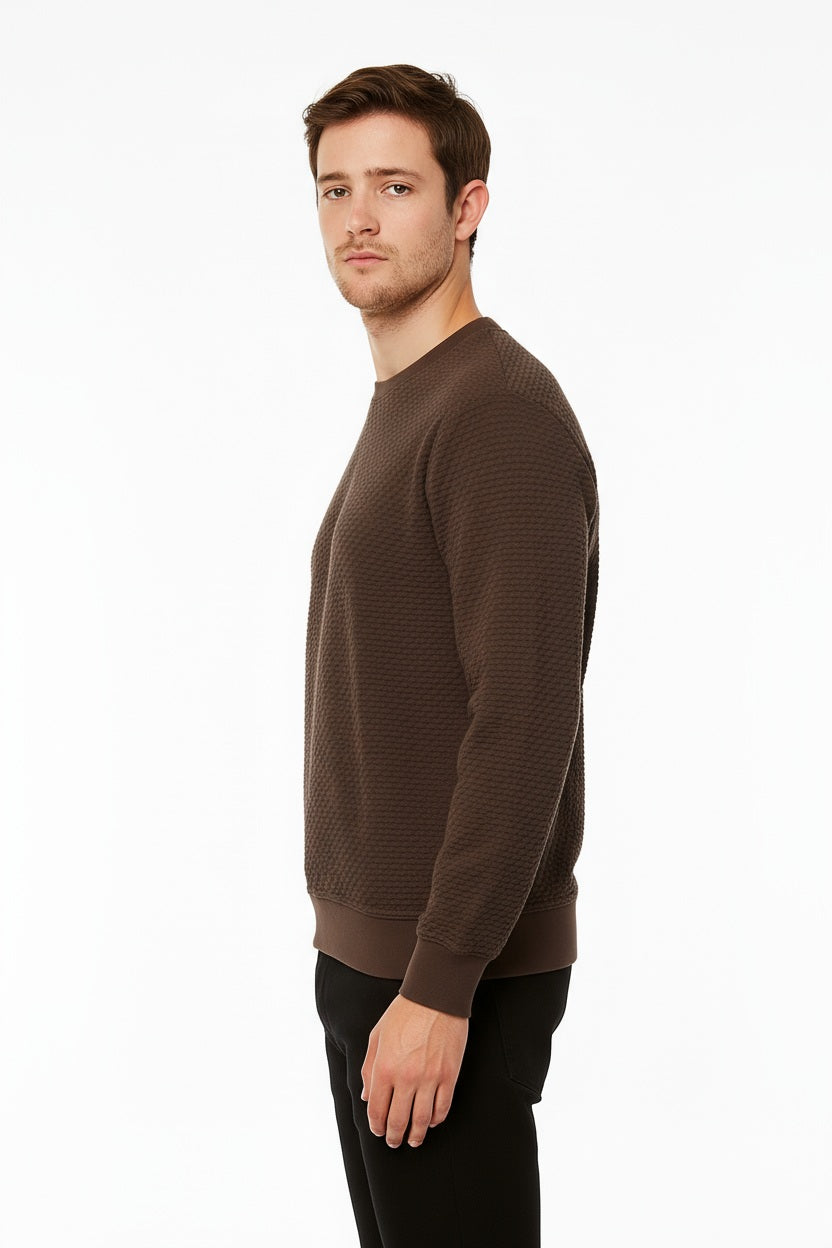 Octave Men Solid Round Neck Sweatshirt
