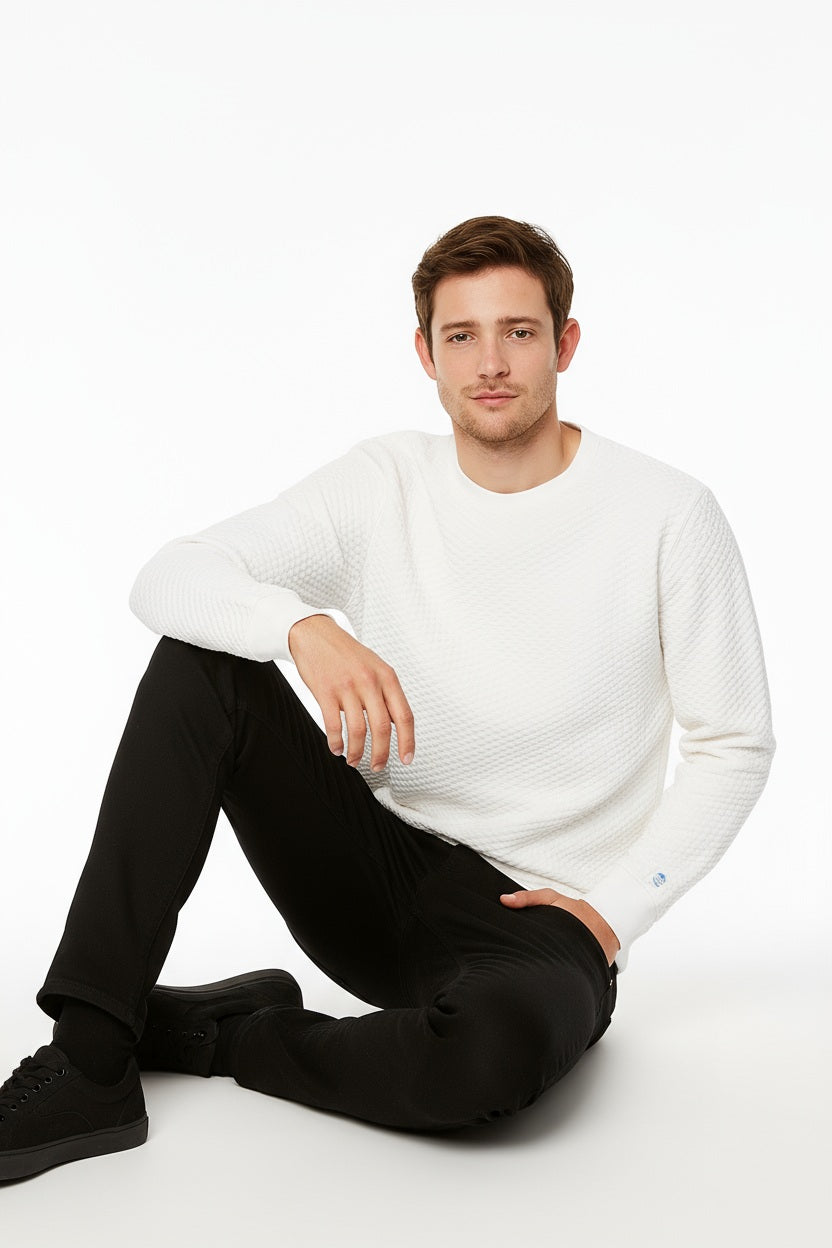 Octave Men Solid Round Neck Sweatshirt