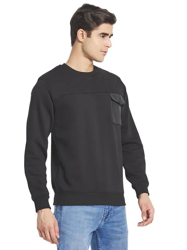 Octave Men Black Sweatshirt