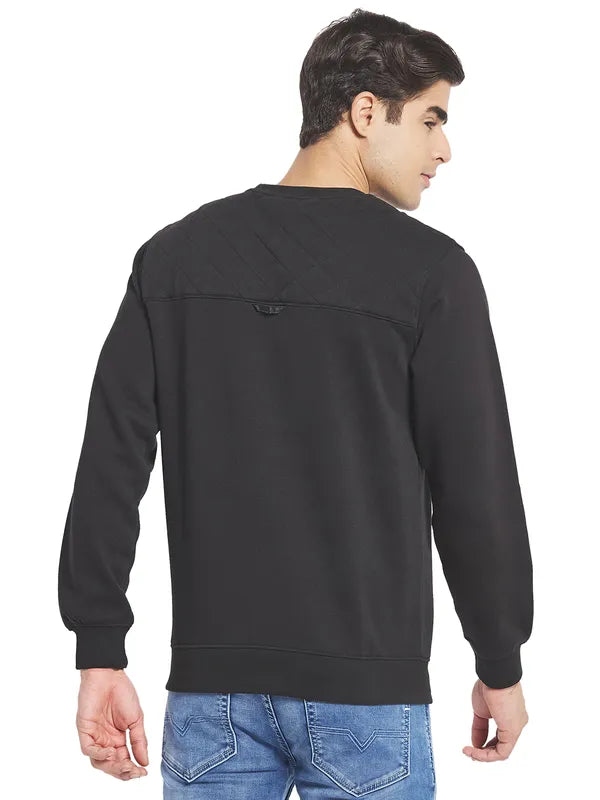 Octave Men Black Sweatshirt