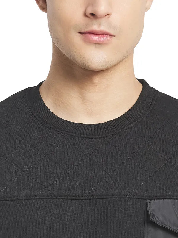 Octave Men Black Sweatshirt