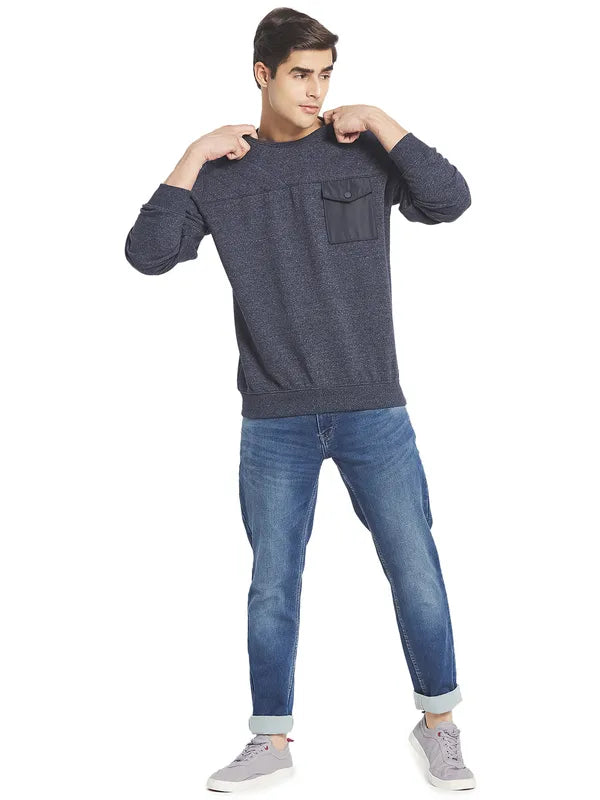 Octave Men Grey Sweatshirt