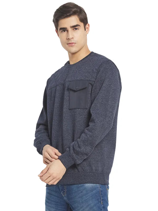 Octave Men Grey Sweatshirt