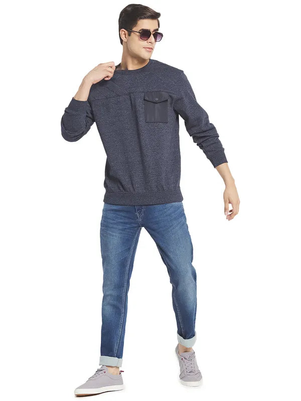 Octave Men Grey Sweatshirt