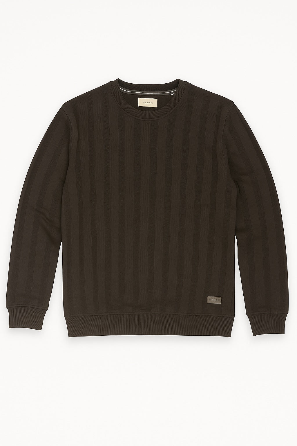 Octave Men Striped Round Neck Sweatshirt