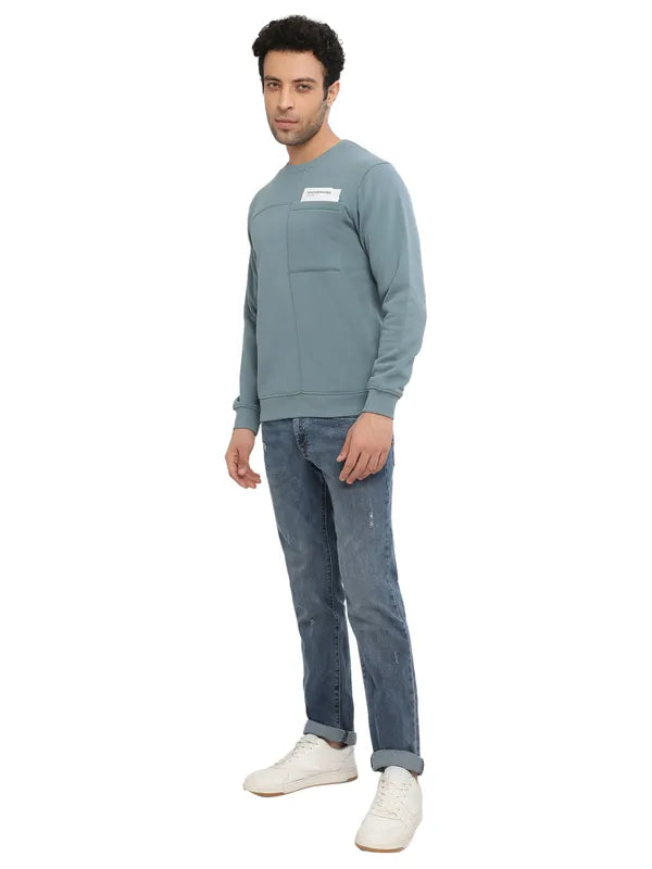 Octave Men Blue Sweatshirt