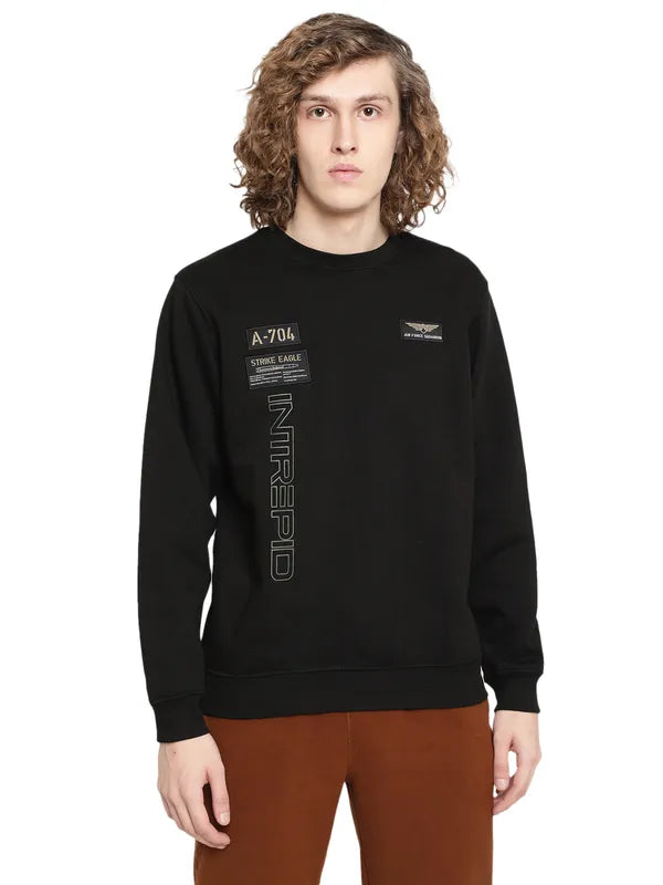 Octave Men Black Sweatshirt