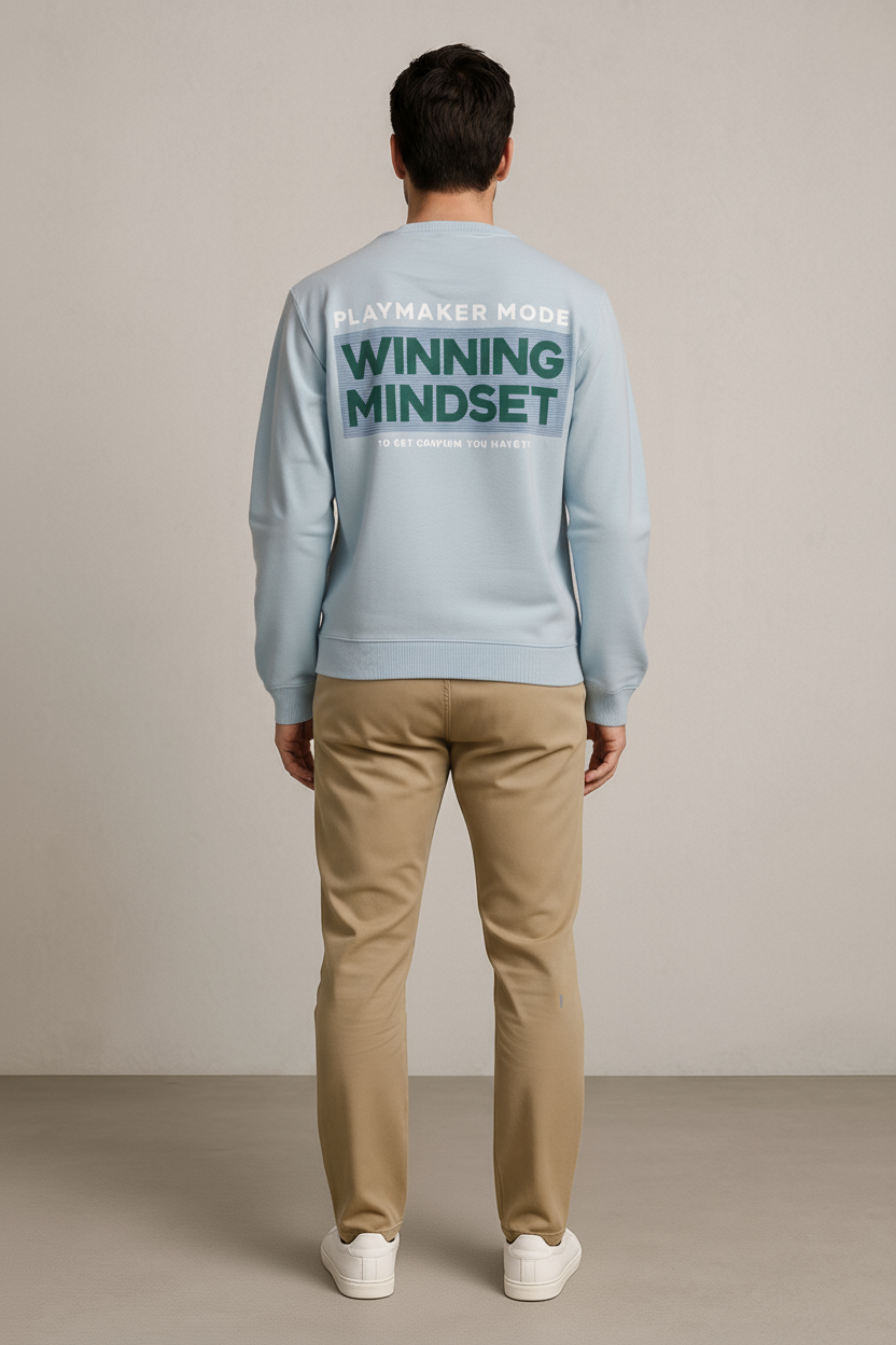 Octave Men Printed Round Neck Sweatshirt