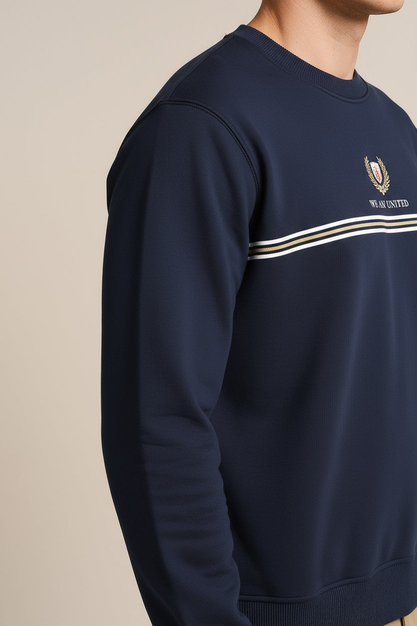 Octave Men Printed Round Neck Sweatshirt