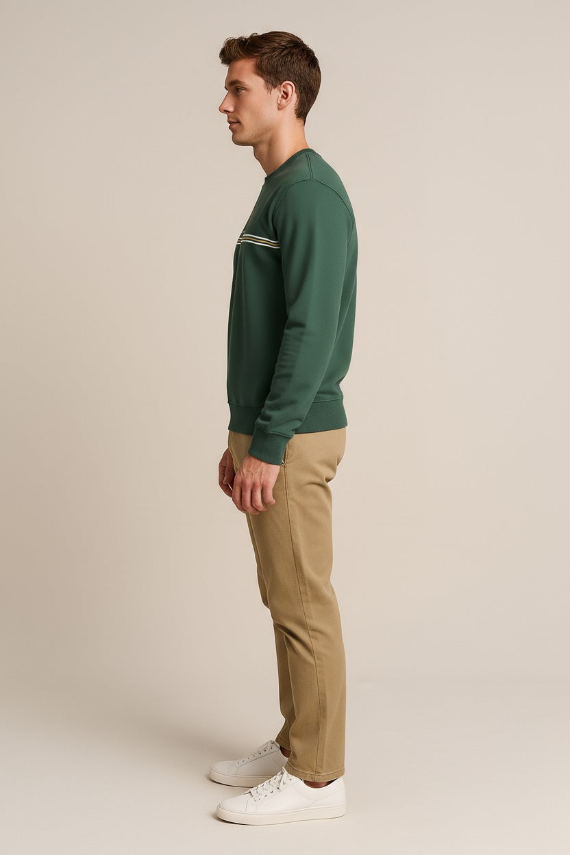 Octave Men Printed Round Neck Sweatshirt