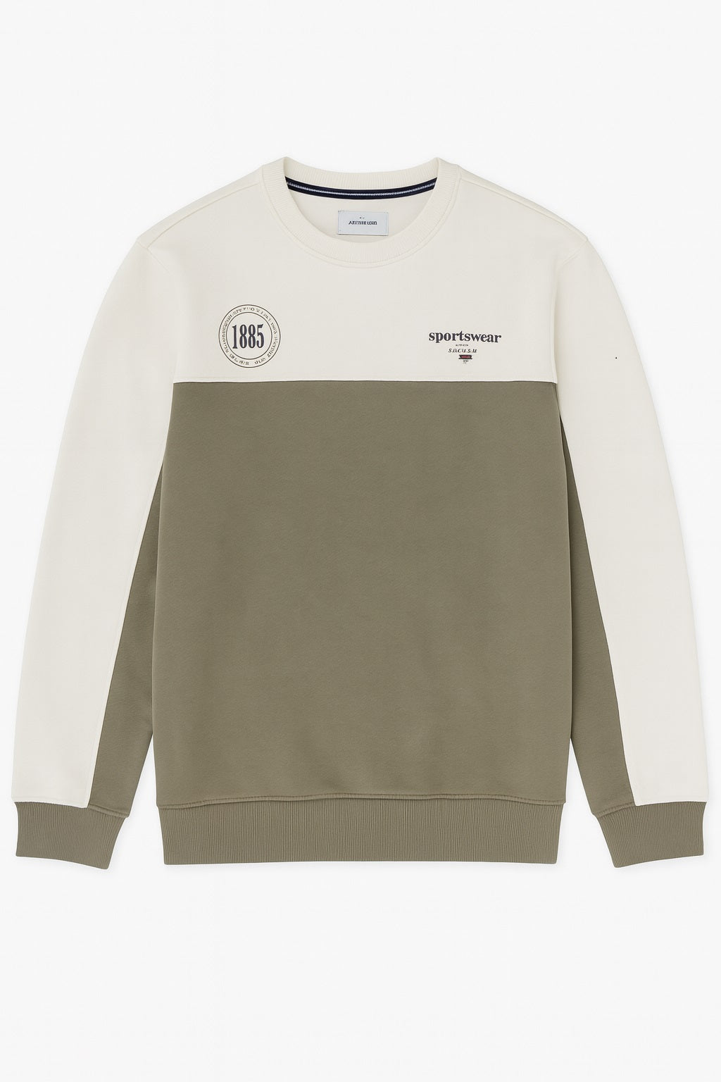 Octave Men Colourblocked Round Neck Sweatshirt