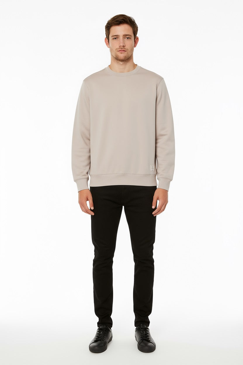 Octave Men Solid Round Neck Sweatshirt