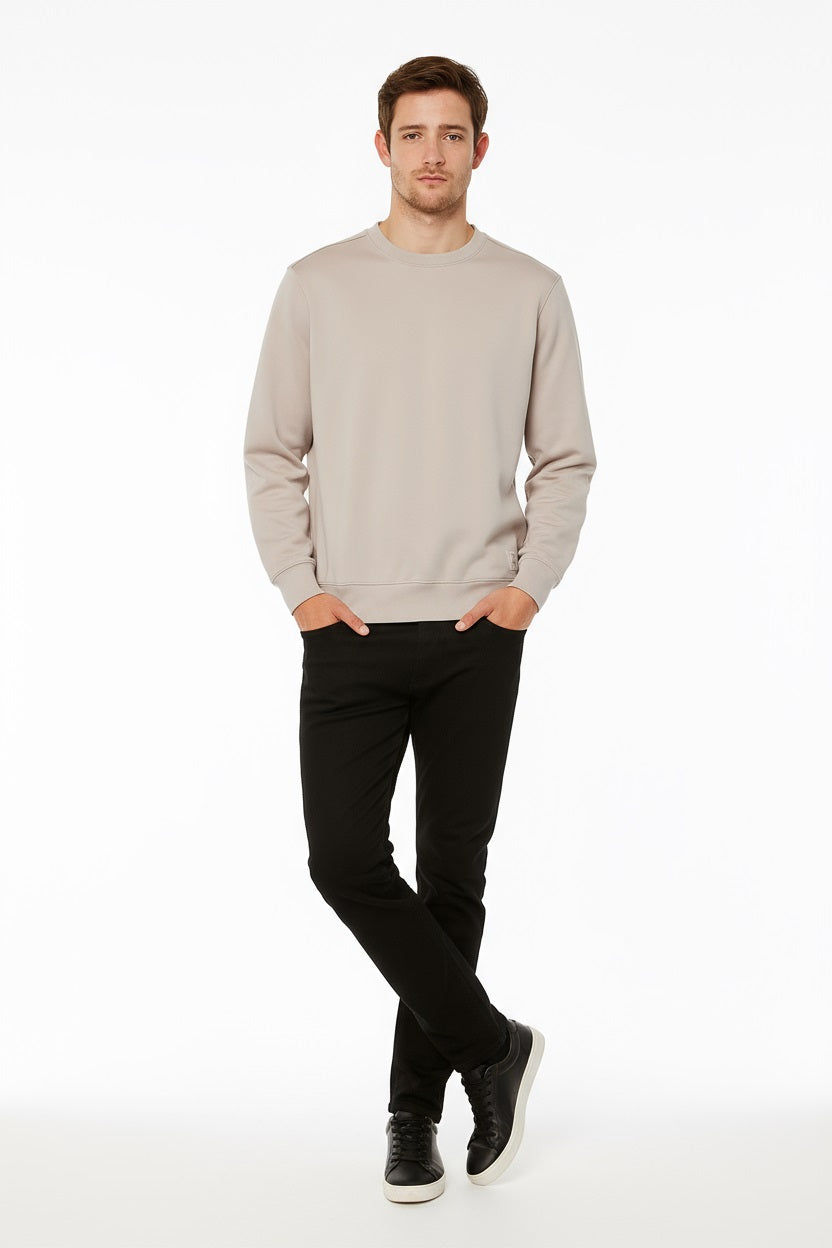 Octave Men Solid Round Neck Sweatshirt