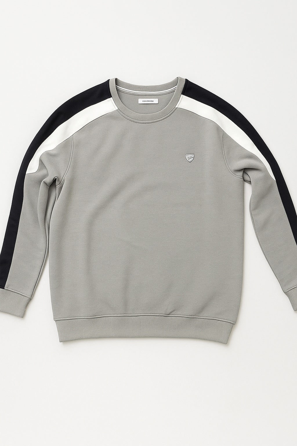 Octave Men Round Neck Colourblocked Sweatshirt