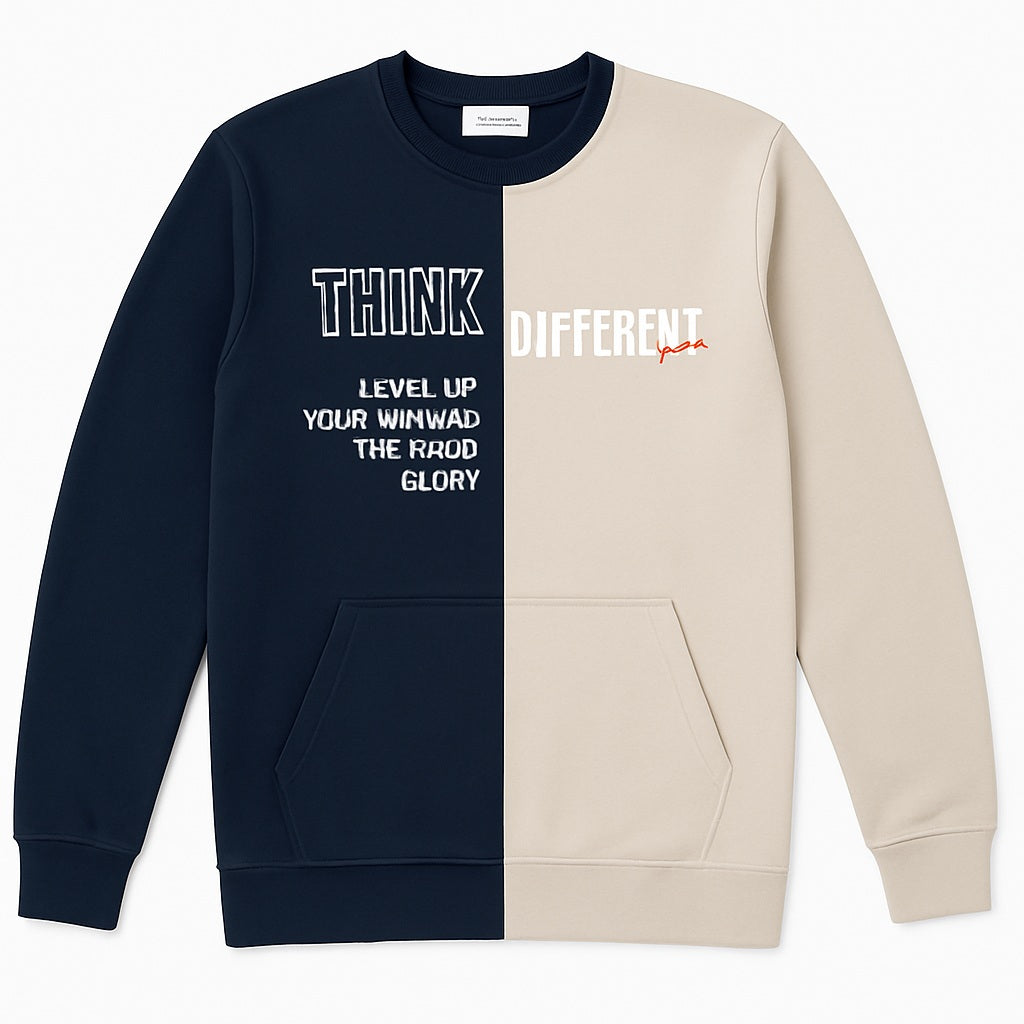 Octave Men Round Neck Colourblocked Sweatshirt