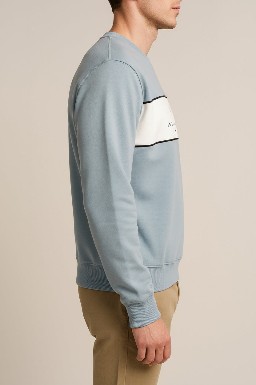 Octave Men Colourblocked Round Neck Sweatshirt