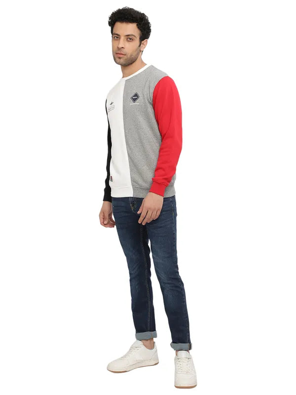 Octave Men Grey Sweatshirt