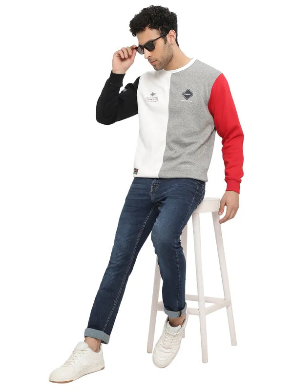 Octave Men Grey Sweatshirt