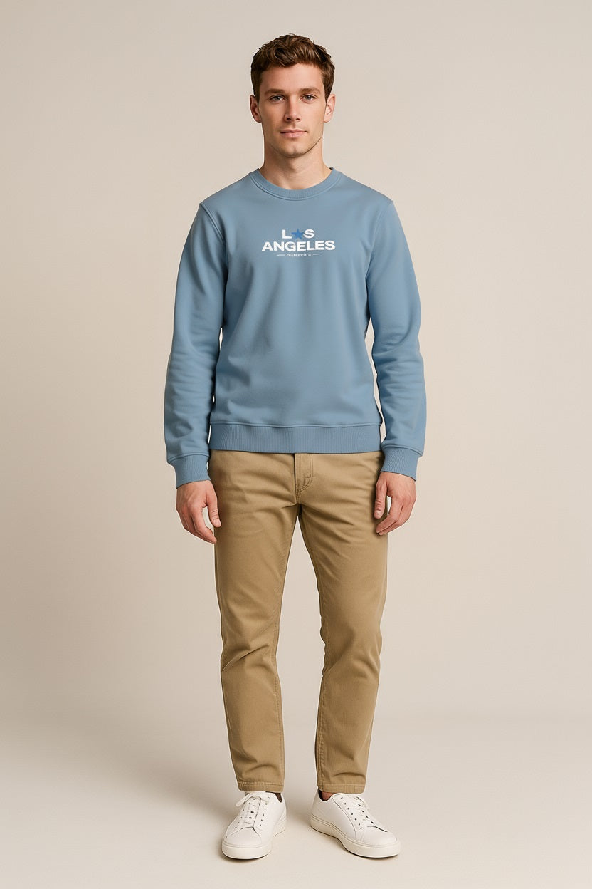 Octave Men Printed Round Neck Sweatshirt