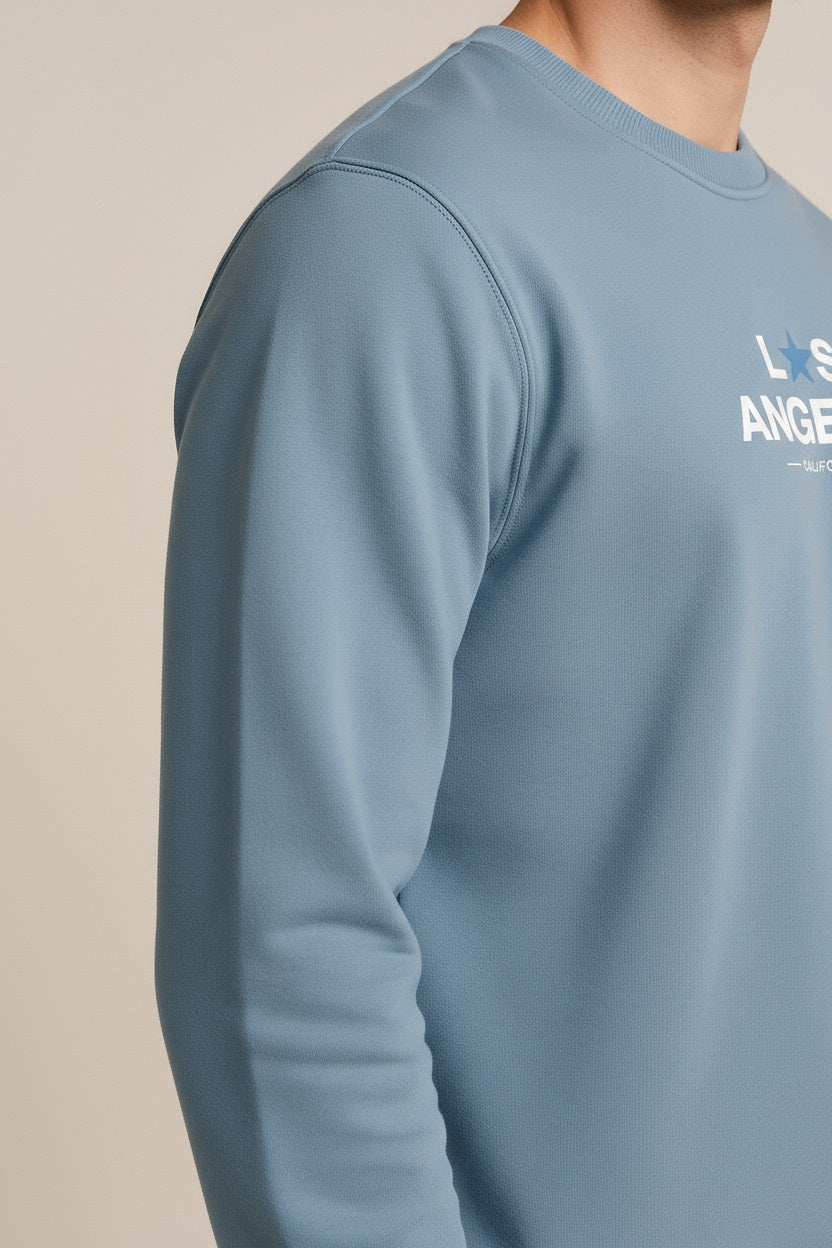 Octave Men Printed Round Neck Sweatshirt