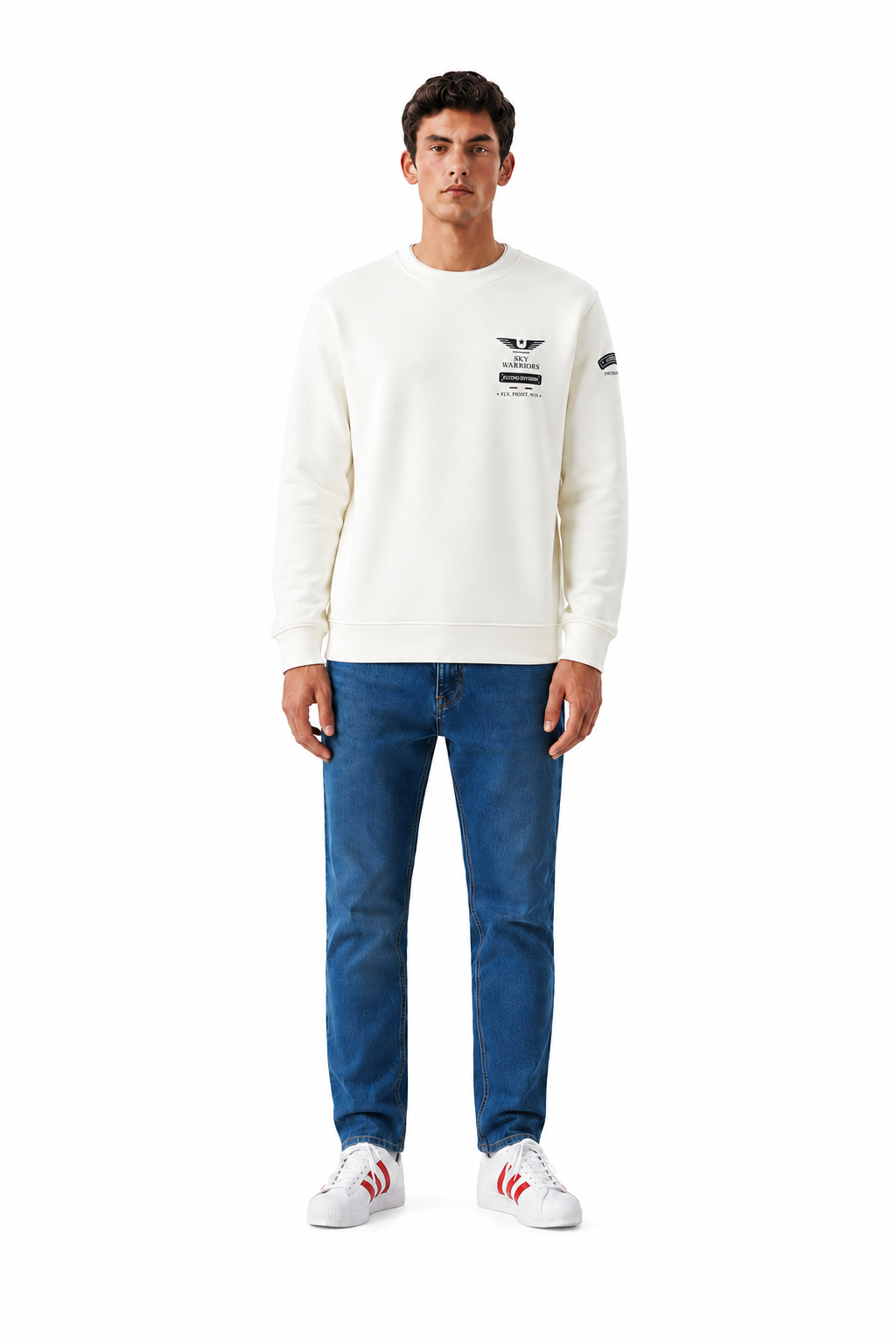 Men’s  Cotton Pique Winter Sweatshirt