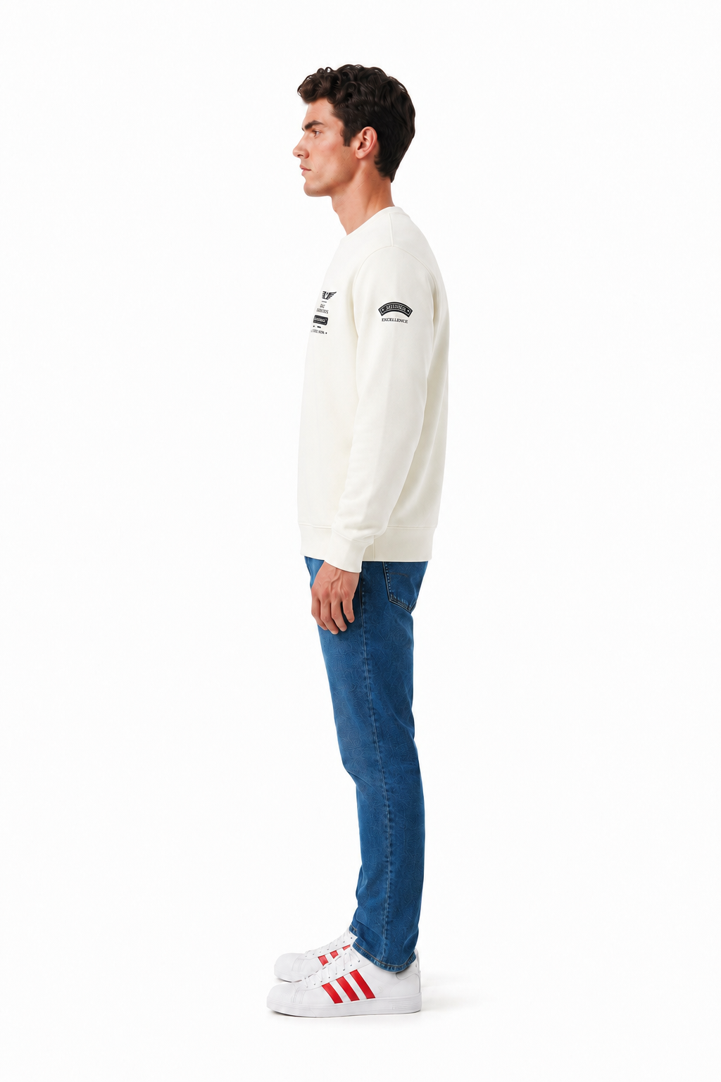 Men’s  Cotton Pique Winter Sweatshirt