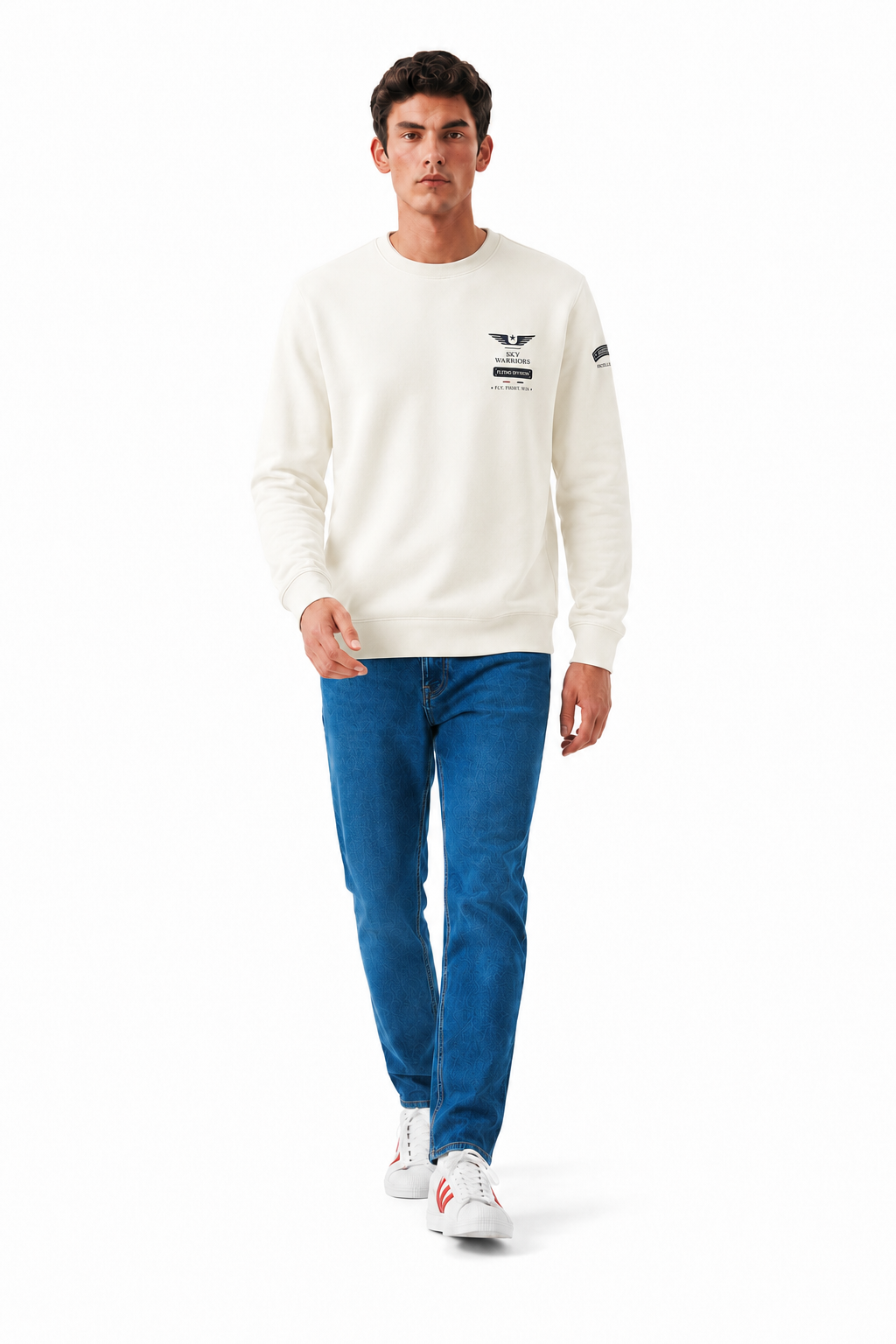 Men’s  Cotton Pique Winter Sweatshirt