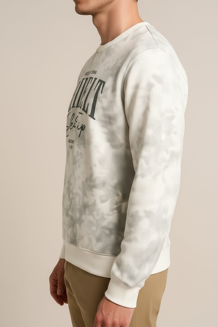 Ocatve Men Camouflage Round Neck Sweatshirt