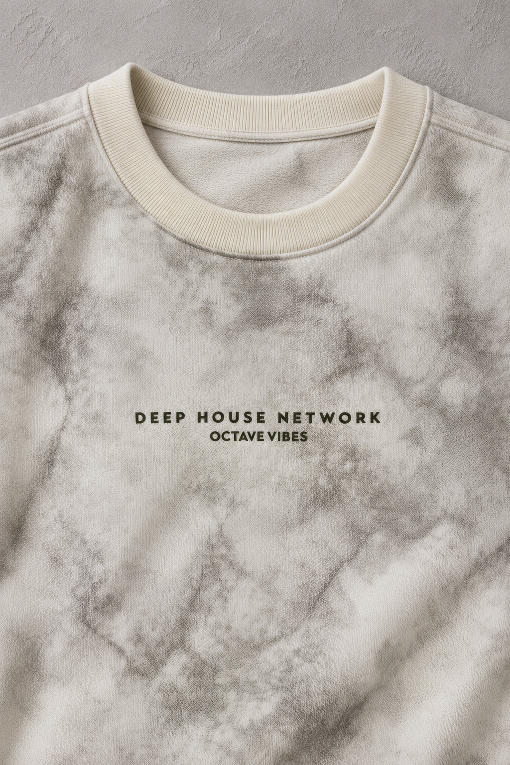 Men’s Off-White Regular Fit Cotton Brushed Fleece Printed Sweatshirt