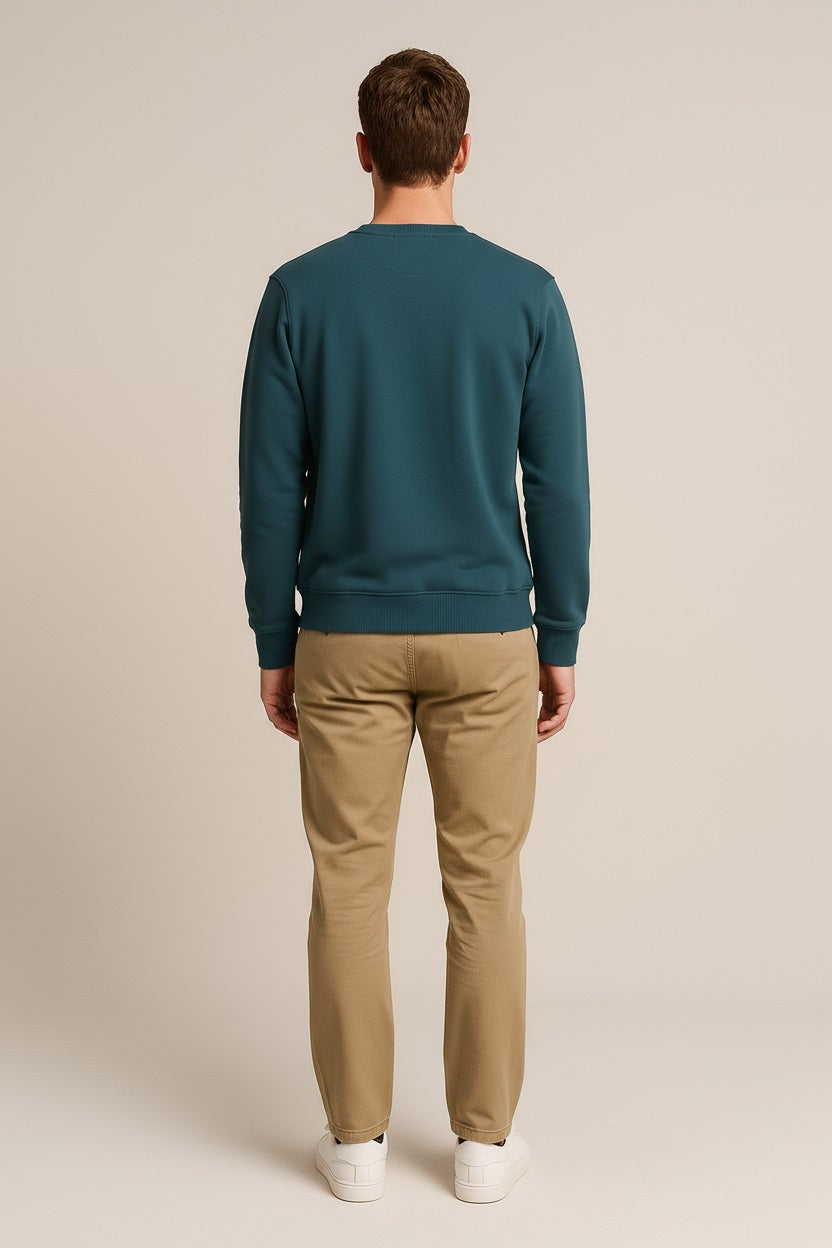 Octave Men Printed Round Neck Sweatshirt