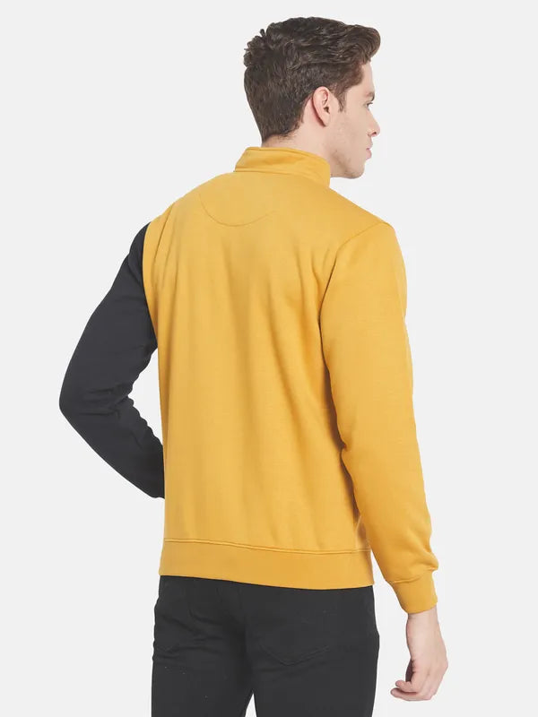 Men Yellow Printed Sweatshirt