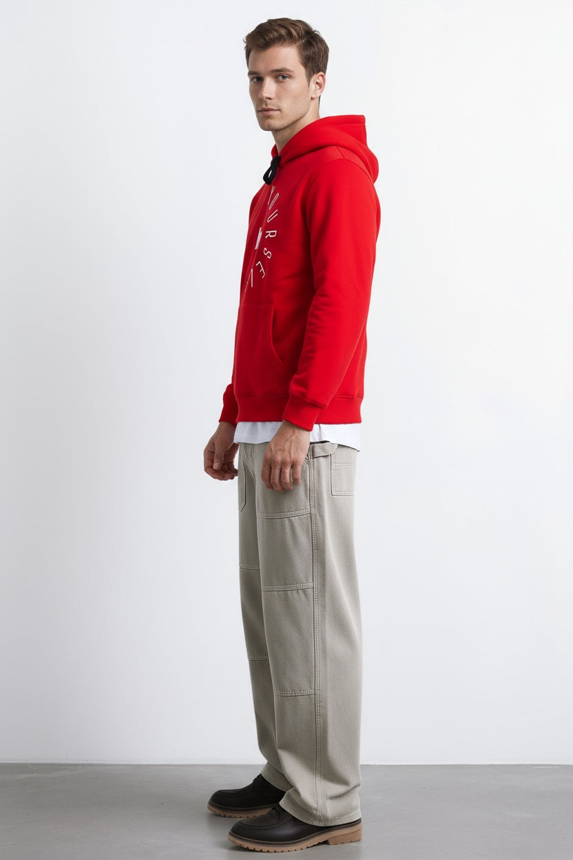 Ocatve Men Graphic Hood Neck Sweatshirt