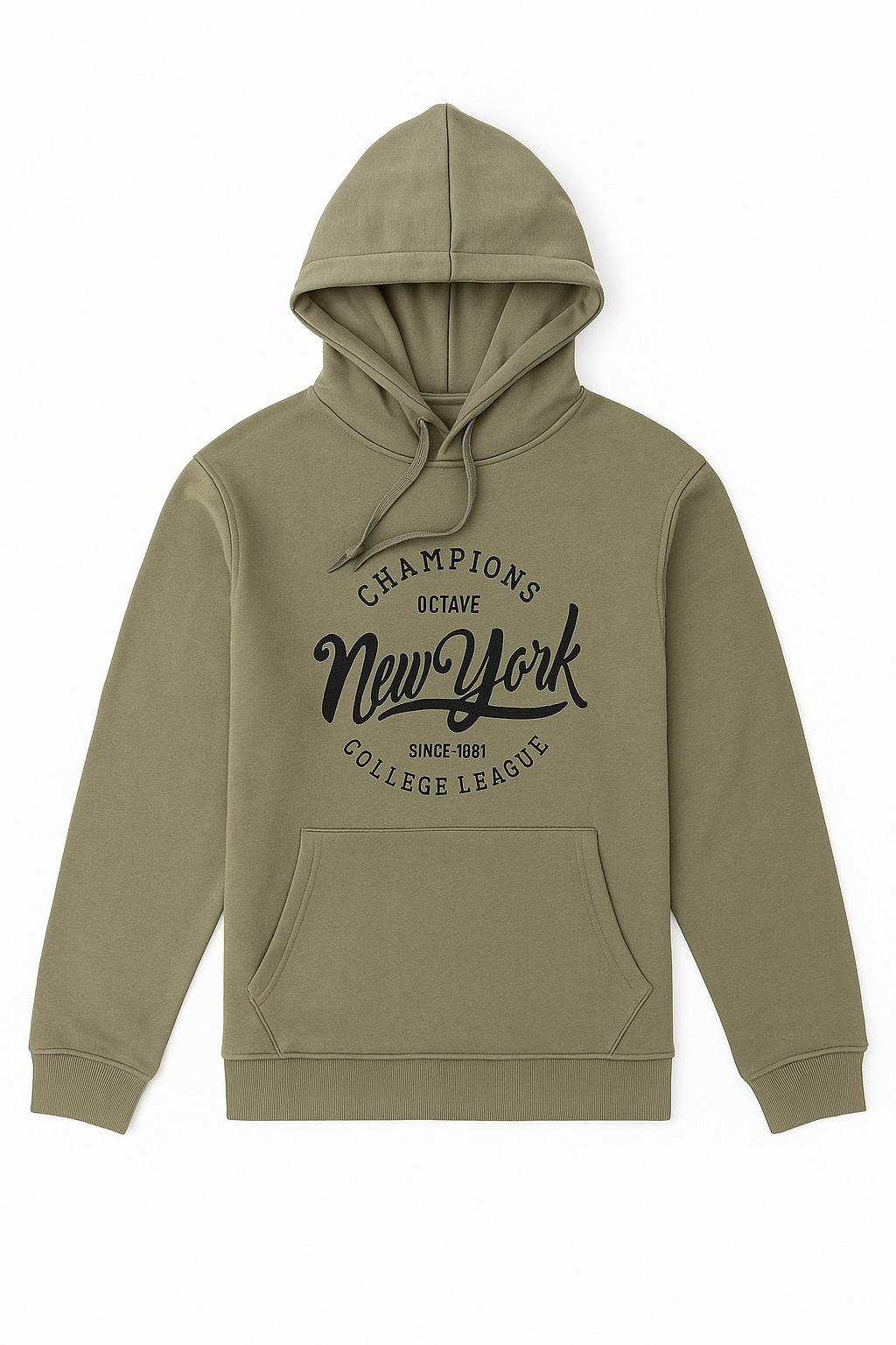 Octave Men Printed Hooded Sweatshirt