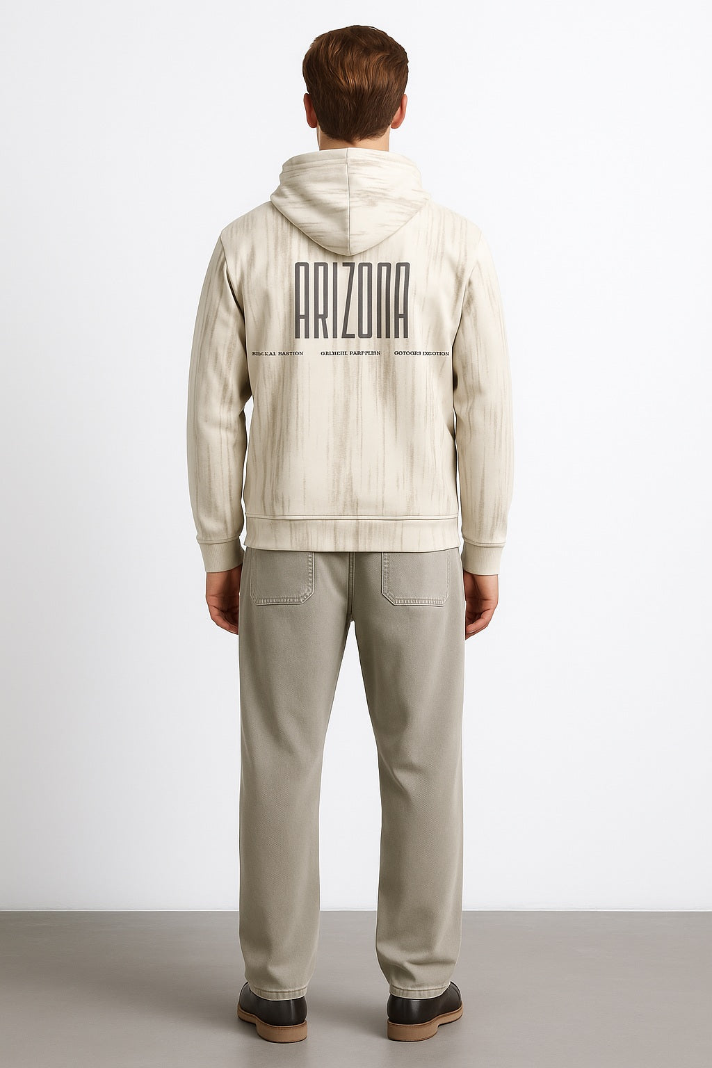 Ocatve Men Graphic Hood Neck Sweatshirt