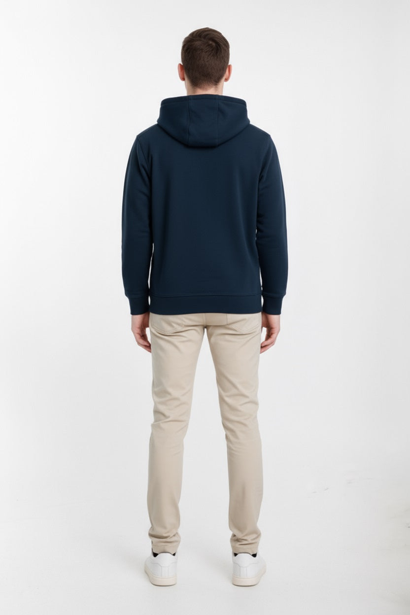 Octave Men Solid Hooded Sweatshirt