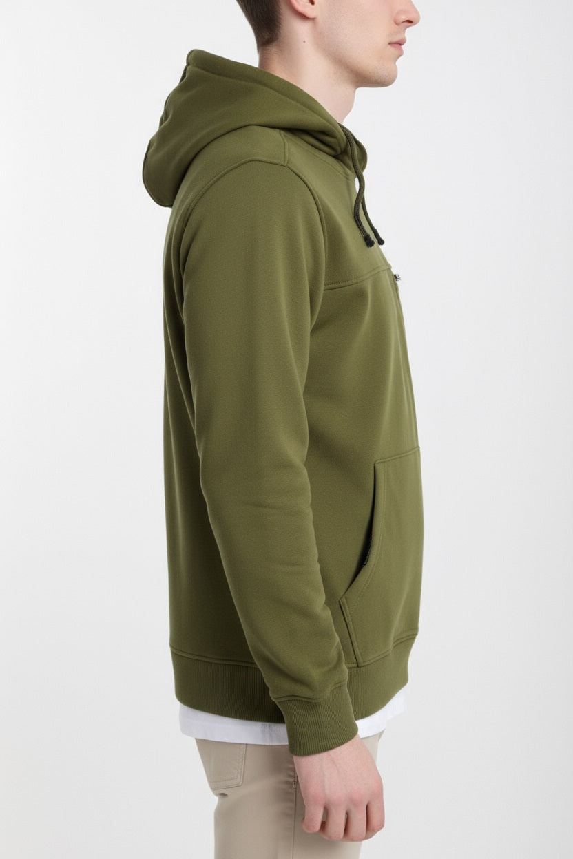 Octave Men Solid Hooded Sweatshirt