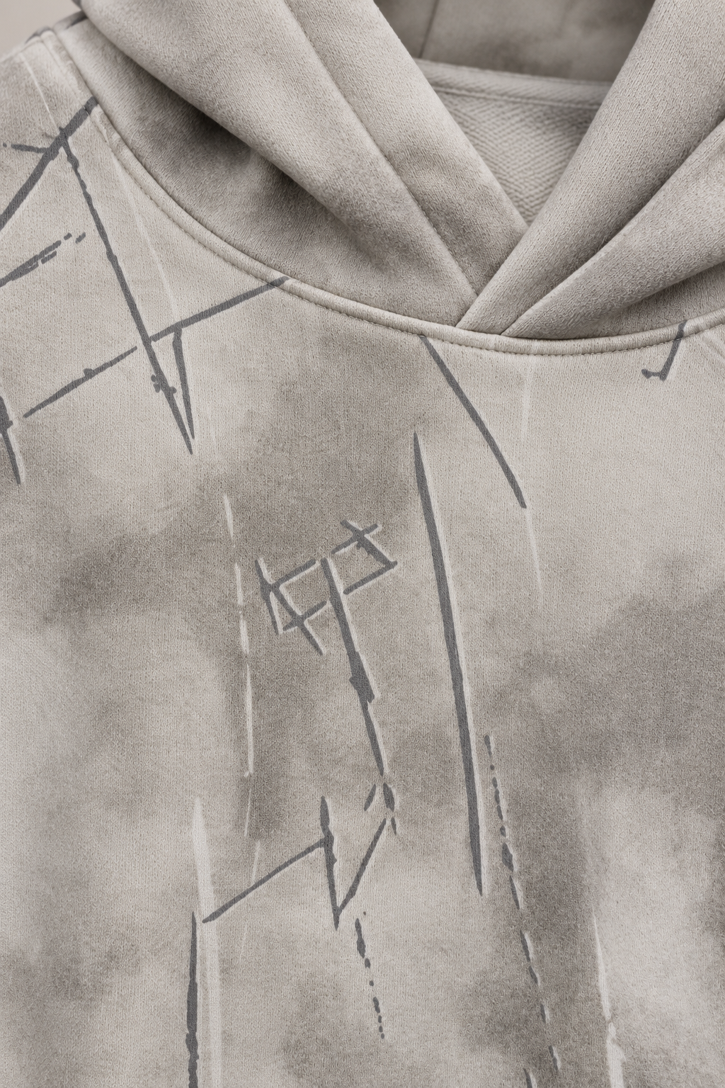 Men’s Fawn Cotton Blend Hooded Sweatshirt – Regular Fit Pullover Hoodie