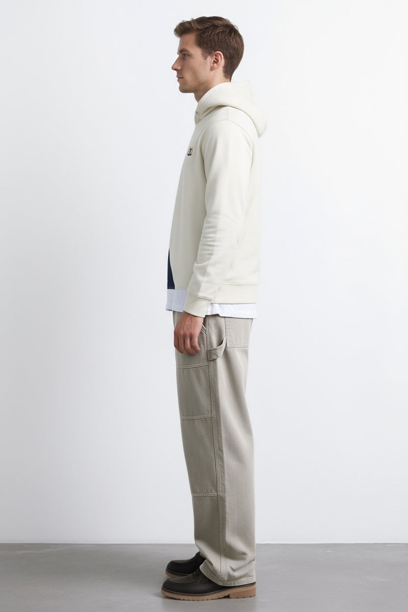 Octave Men Colourblocked Hood Neck Sweatshirt