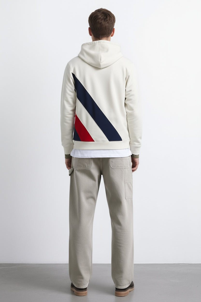Octave Men Colourblocked Hood Neck Sweatshirt