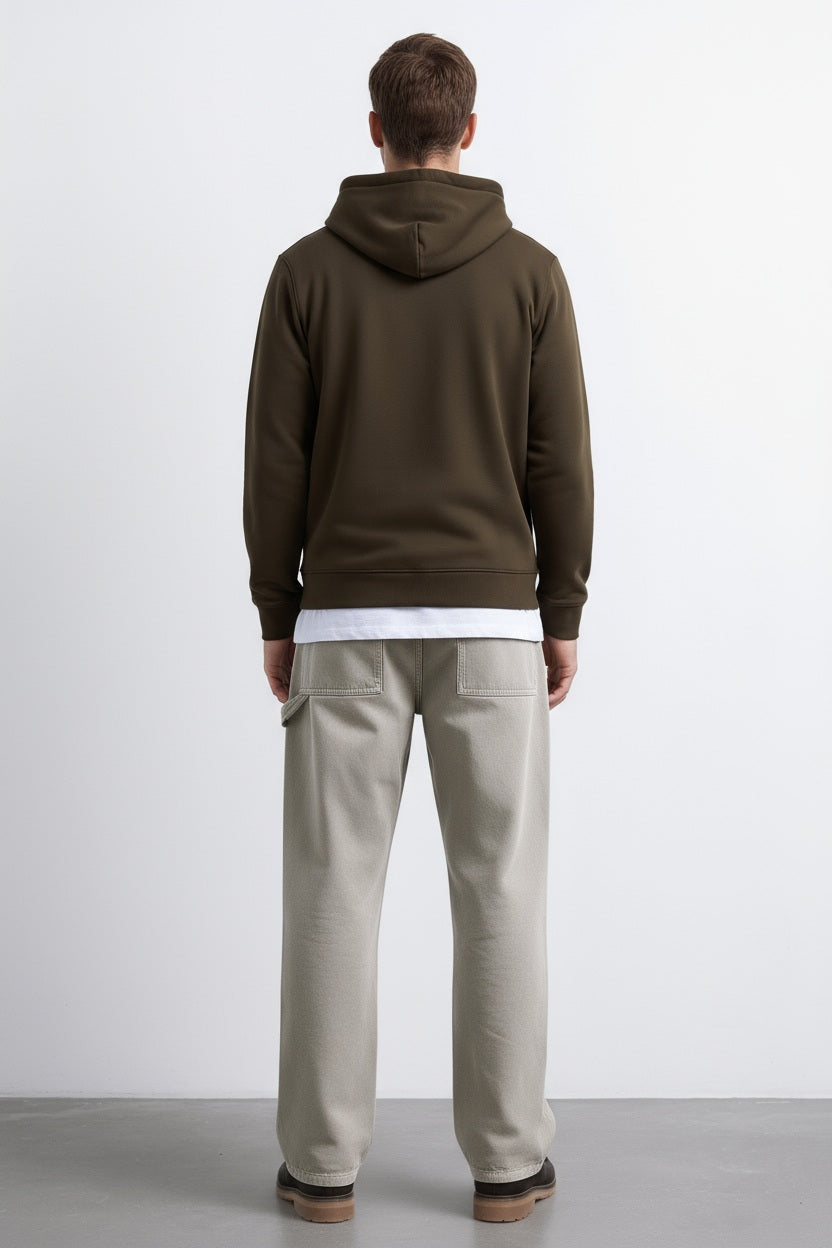 Ocatve Men Graphic Hood Neck Sweatshirt