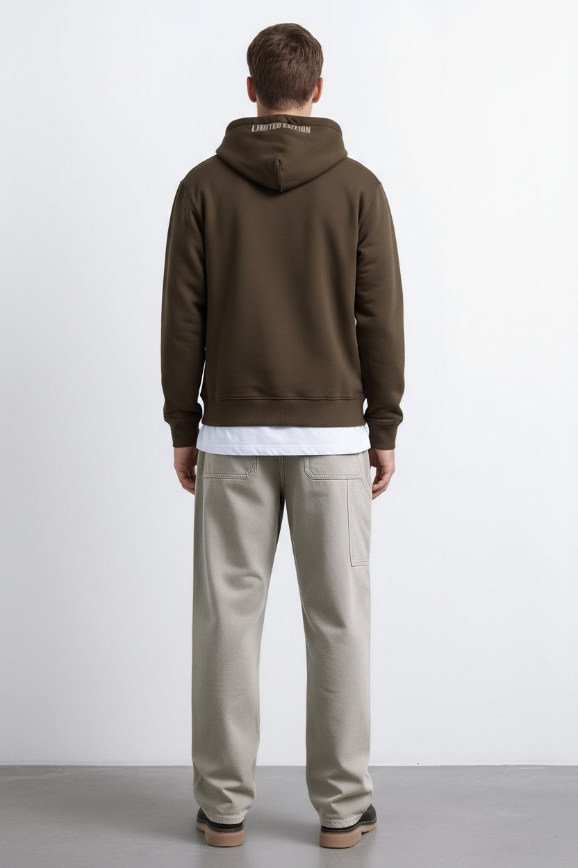 Ocatve Men Graphic Hood Neck Sweatshirt