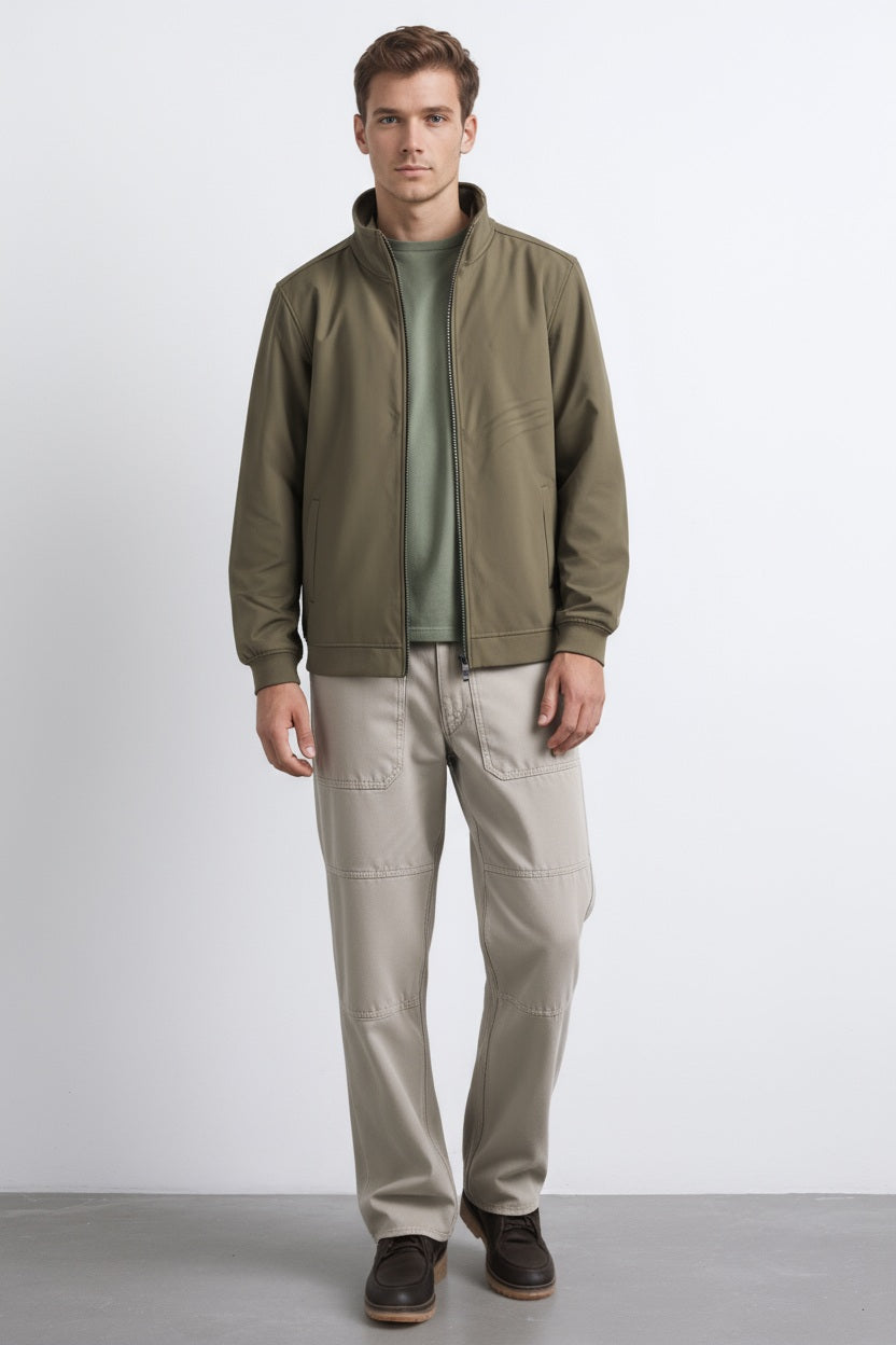 Octave Men Solid Mandrain Neck Sweatshirt