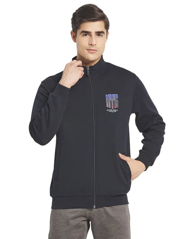 Octave Men Navy Blue Sweatshirt