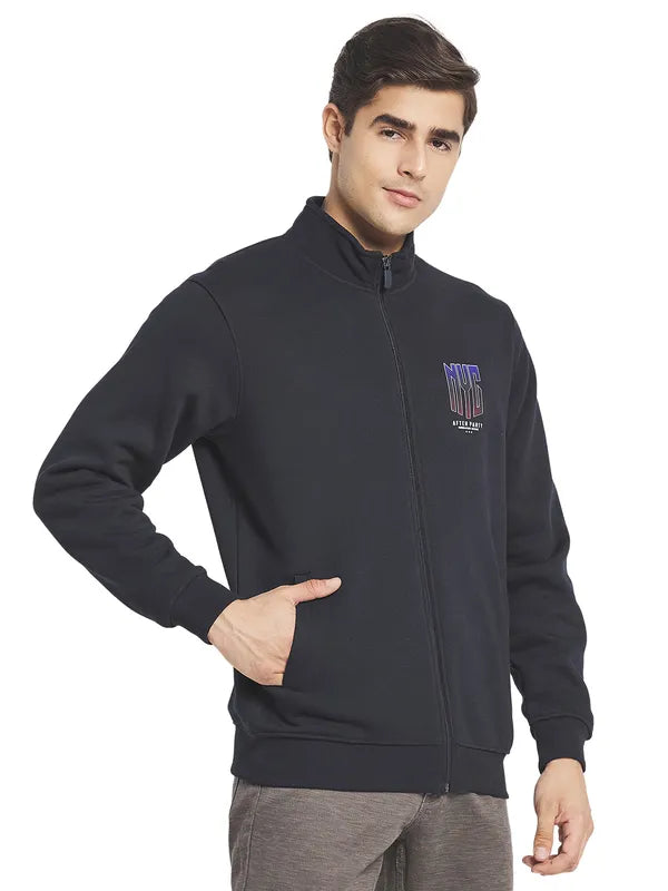 Octave Men Navy Blue Sweatshirt