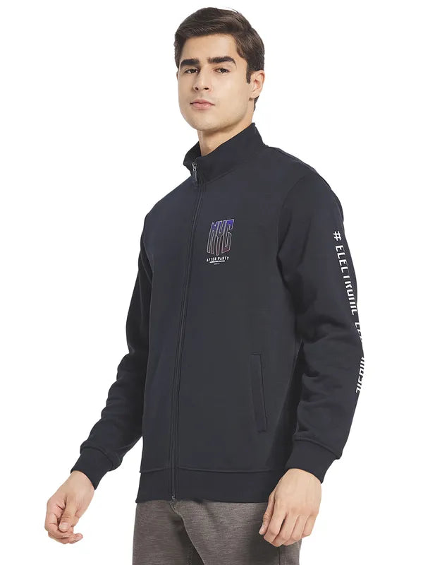 Octave Men Navy Blue Sweatshirt