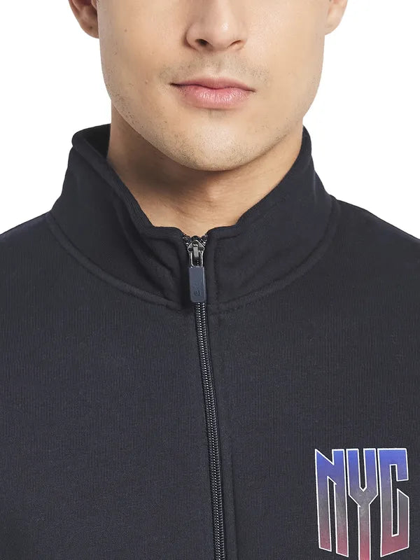 Octave Men Navy Blue Sweatshirt