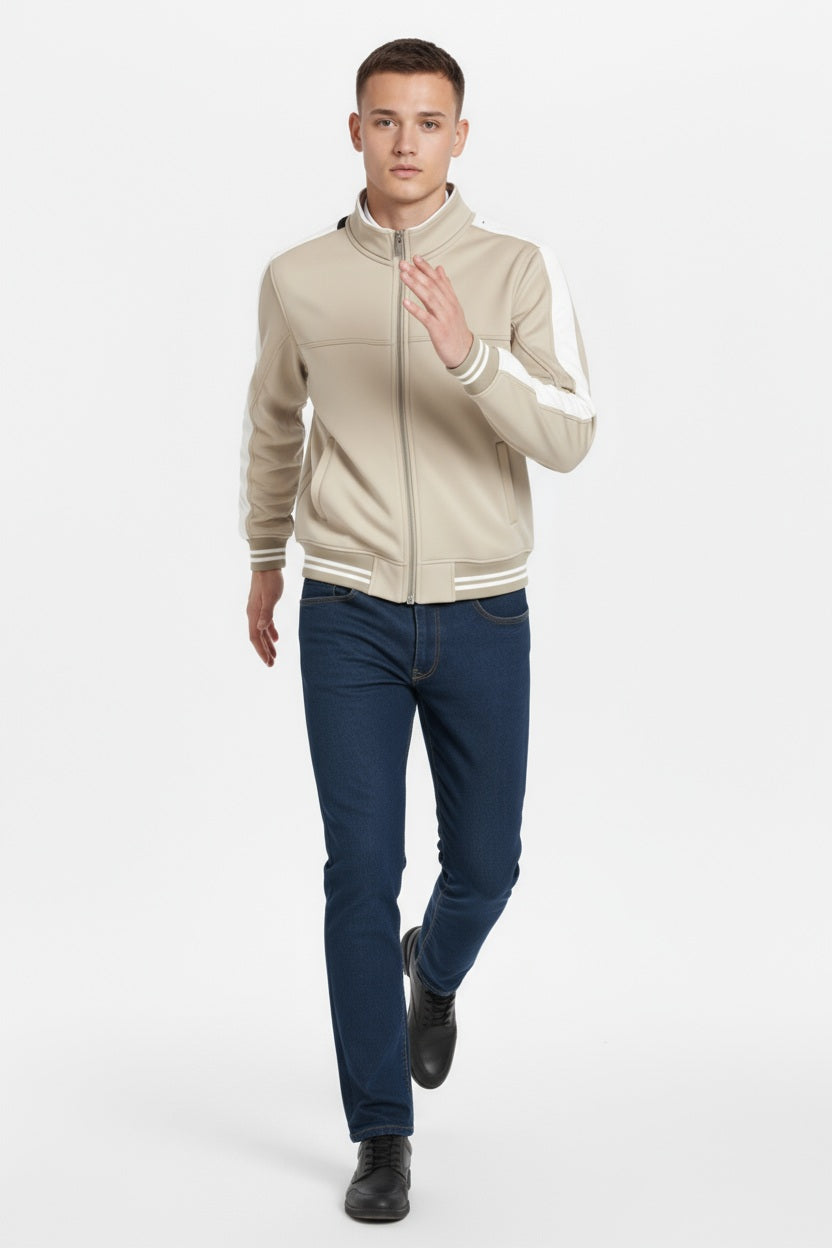 Octave Men Solid Mandrain Neck Sweatshirt
