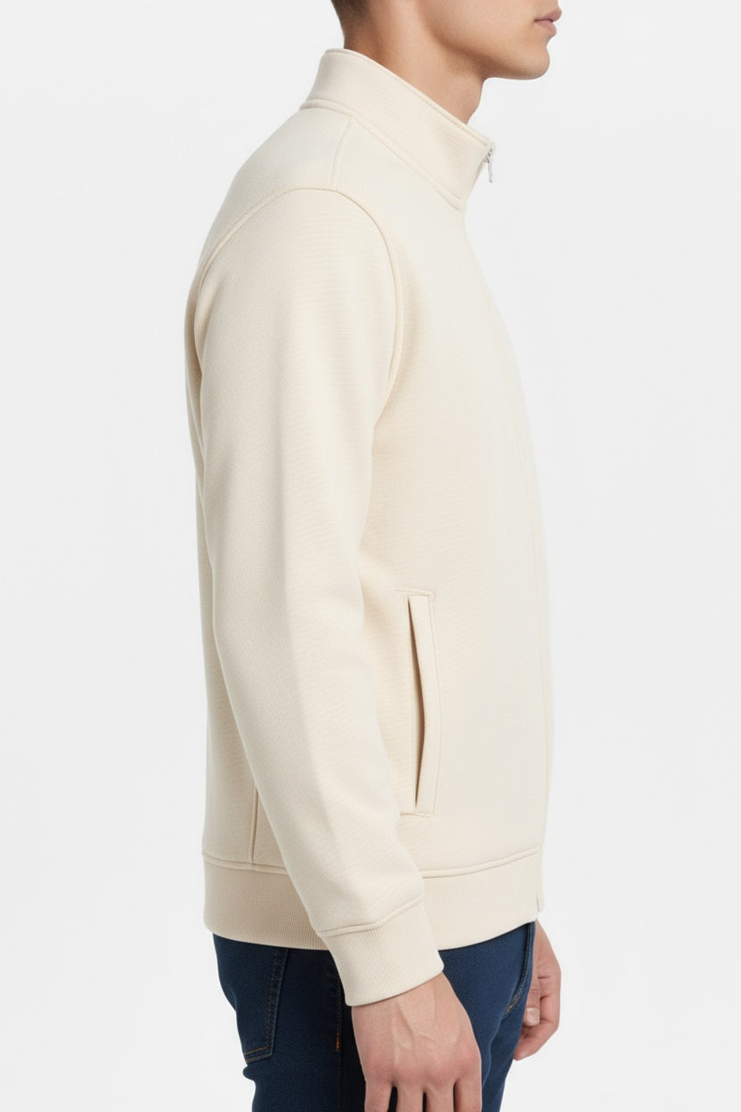 Octave Men Solid Mandrain Neck Sweatshirt