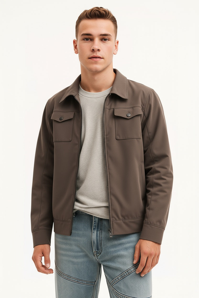 Octave Men Solid Mandrain Neck Sweatshirt