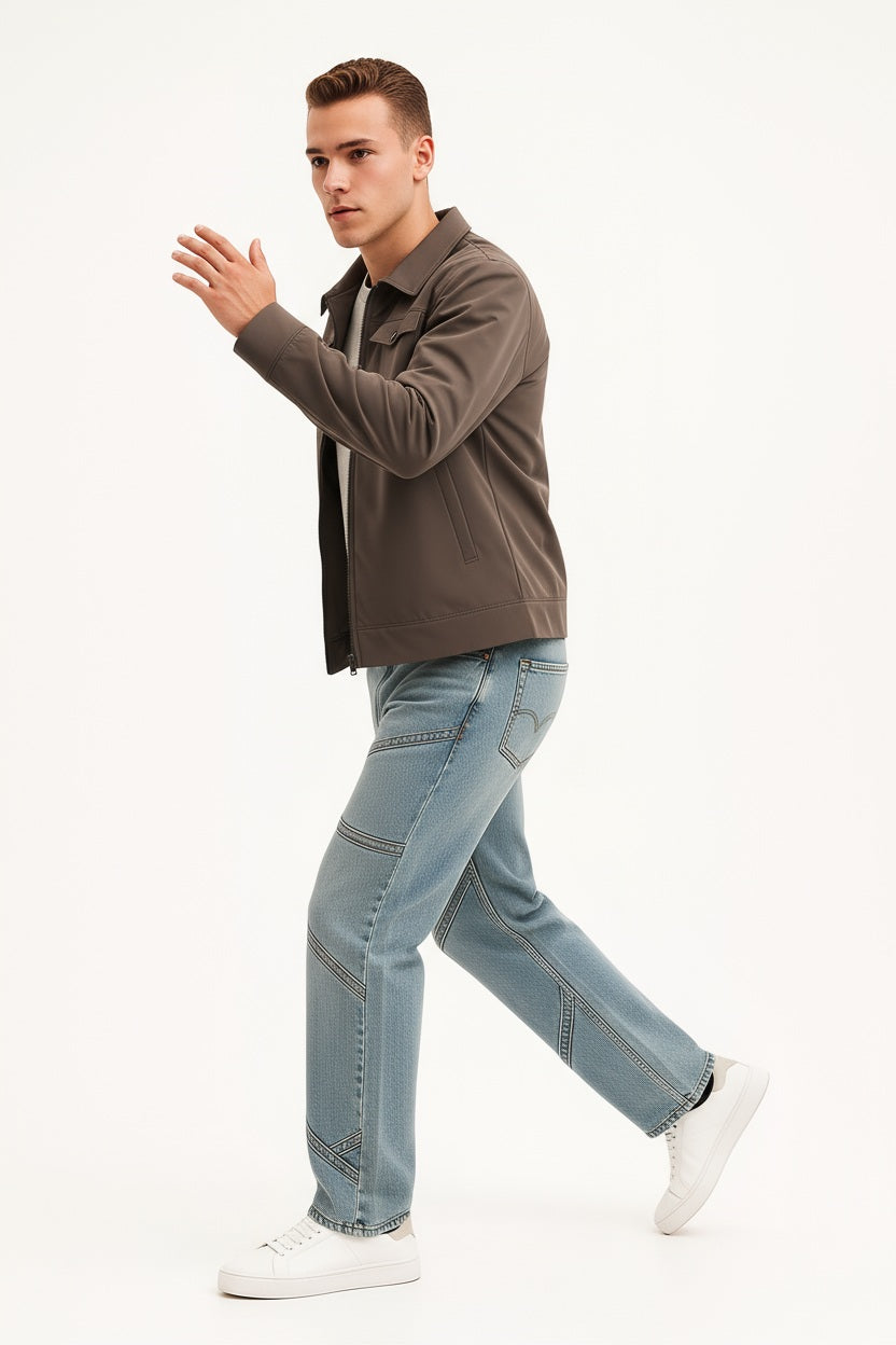 Octave Men Solid Mandrain Neck Sweatshirt